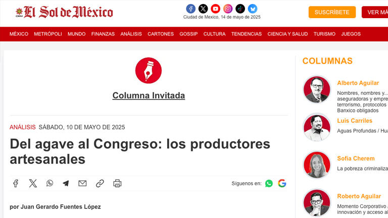 Certificaciones de denominación de origen y el IEPS, obstáculos que limitan el desarrollo del mezcal artesanal