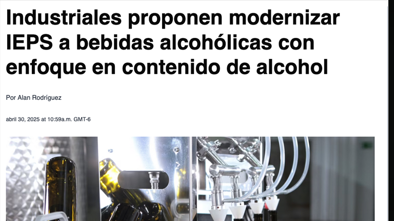 Propuesta de modernización del IEPS a bebidas alcohólicas enfocándose en contenido de alcohol