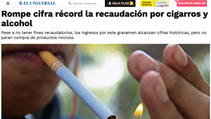 Récord histórico: México recauda 159 mil mdp en IEPS por cigarros y alcohol en 2025